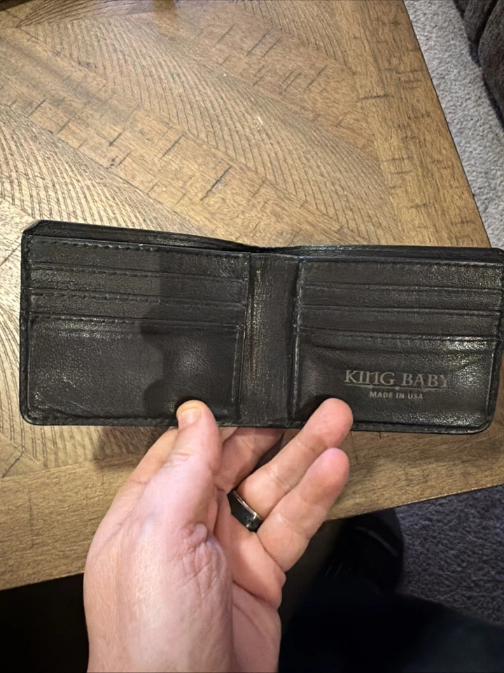 King Baby, Genuine, Leather Skull Wallet, Silver - Image 4 of 4