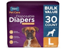 Inspire Pet Care Dog Diapers Female Dogs Bulk Value Large 30 Count , White