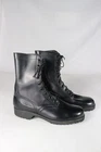 VTG 1971 U.S. Military Black Leather Combat Boots 9R Vietnam Era PJ 8-71 (d2)
