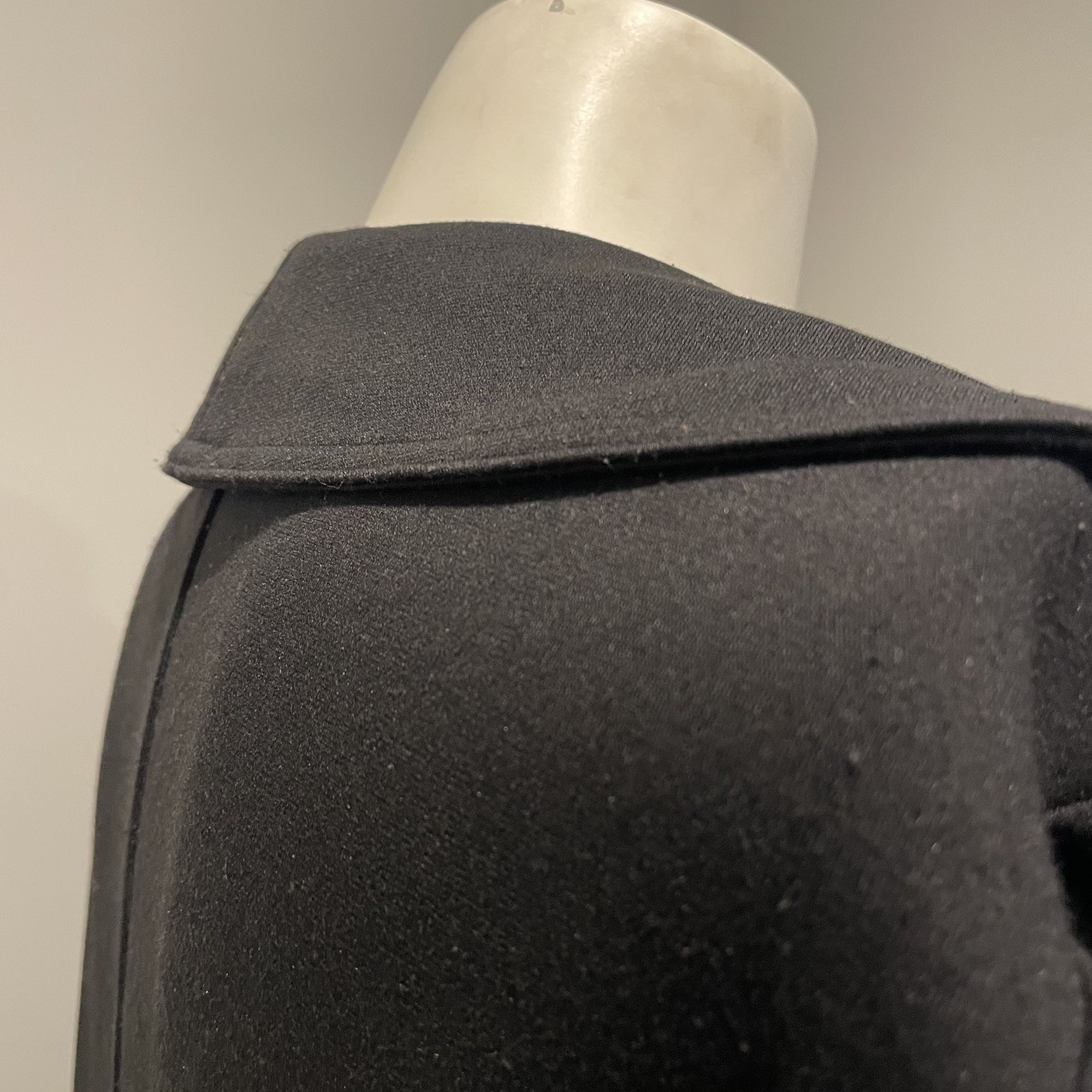 Calvin Klein Solid Black Ponte Open Front Waterfa… - image 8