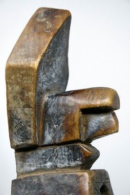West African Modern Master Bamana Door lock Sculpture Mali 2 pc. Tribal Art Hawk