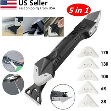 5 in 1 Silicone Sealant Remover Tool Kit Scraper Caulking Mould Removal Set USA