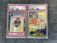 2024 Rookie Drake Maye Patch And Pink Prizm Rome Odunze - Crack In Slabs