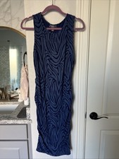 A Pea In The Pod Maternity Dress. Medium. Blue.