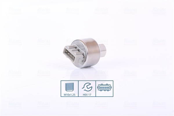 Druckschalter Klimaanlage ** First FIT ** Nissens 301103 Aluminium M10*1.25-6H-image