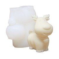 Silikon-Kerzenform Rentier Rudolph – Wiederverwendbare Form FüR Weihnachtskerzen
