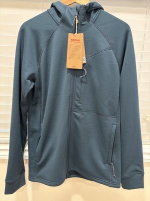 Fjallraven Men s Abisko Grid Fleece Hoodie-  Mountain Blue- Size S - NWT
