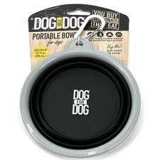 Dog for Dog Collapsible Bowl Travel Packable Lightweight Food Water w/C Clip