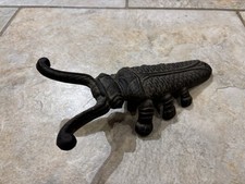 Vintage Cast Iron Beetle Boot Jack Puller 9" Cricket Bug Scarab Remover