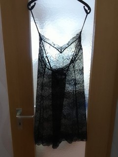 Victoria's Secret Set Negligee und V String mit Zierausschnitten (Ouvert)
