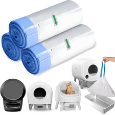 Self Cleaning Cat Litter Box Liners-60 Counts Extra Thick Litter Bags Self Cleaning Cat Litter Box Liners-60 Counts Extra Thick Litter Bags