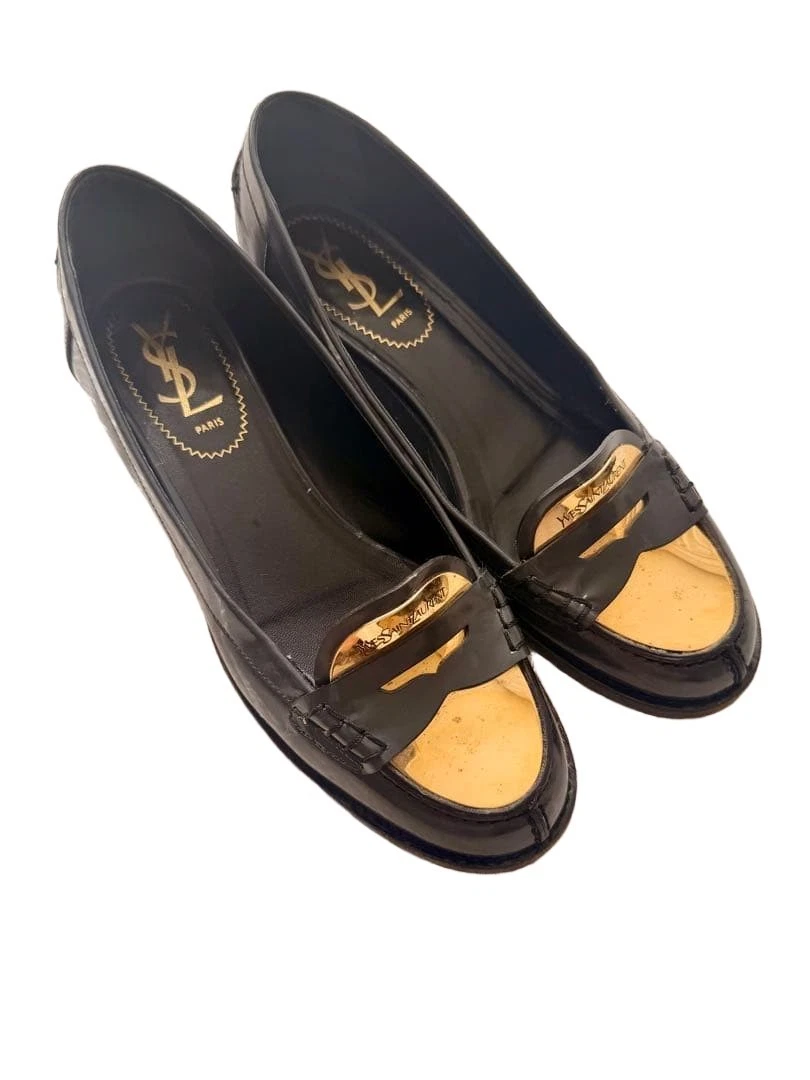 Saint Laurent Loafer Leather Upper Flats for Women for sale | eBay