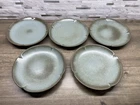 Frankoma Pottery 10" Dinner Plate 5F Plainsman Prairie Green Set of 5