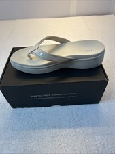 Vionic High Tide II Tan/Cream Sandal Flip Flop Women SZ 9.5 New in Original Box