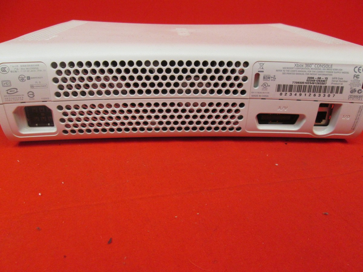 Xbox360  箱無し Xbox 360 White Video Game Console No HDMI Very Good 1960 | eBay