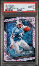 2025 PANINI PRIZM MIKE ROZIER CHERRY BLOSSOM CHOICE #/15 PSA 10 OILERS #248 POP1