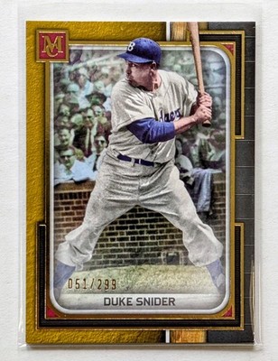 2023 Topps Museum Collection Duke Snider Gold /299 #59 Brooklyn Dodgers