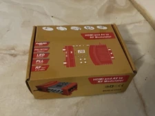 IN BOX HDM69 1080P Media HDMI/AV To RF Modulator Video Converter