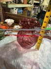 Fenton Art Glass vase in the Country Cranberry color a Caprice pattern