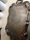 Lg Leonard Silverplate Butler Serving Tray Footed With Handles — photo 5