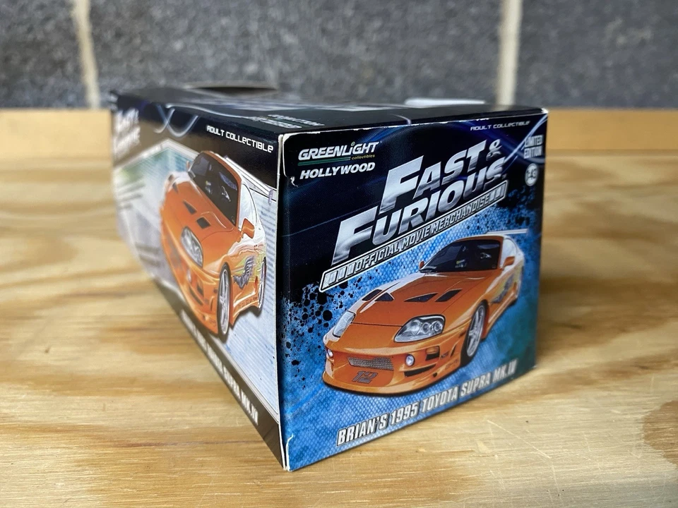 Toyota Supra MKIV Fast & Furious 1995 Brianlight Hollywood 1:43 Brian's Foto 3 de 4