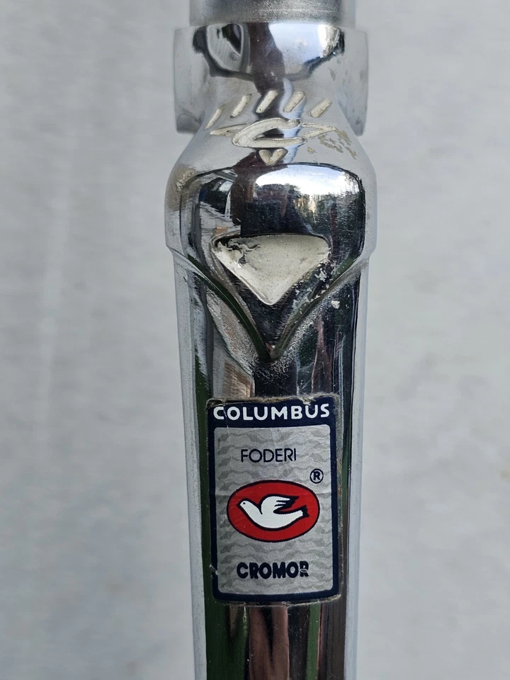 Columbus Cromor Steel Track Fork – 1" Threadless – Chromed – New (Blemishes) - Image 3 of 4