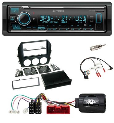 Kenwood Bluetooth Lenkrad DAB USB Autoradio für Mazda MX 5 NC 2009-2015