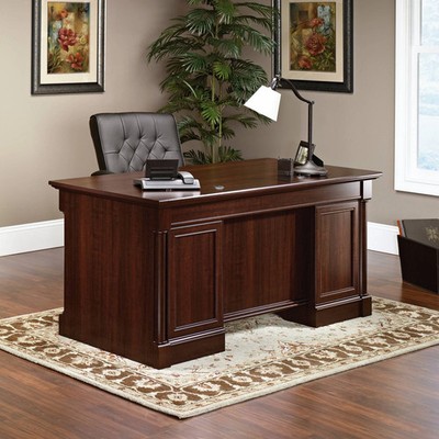 Sauder Palladia 65 1/4'' Wide Select Cherry Executive Desk
