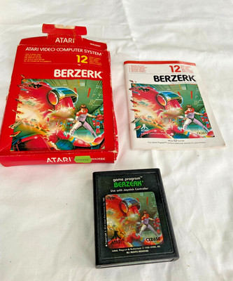 Bezerk Atari 2600 Videospiel OVP und Anleitung