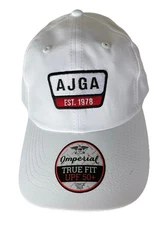 AJGA White Performance Cap Imperial Junior Golf Association UPF 50+ OSFA