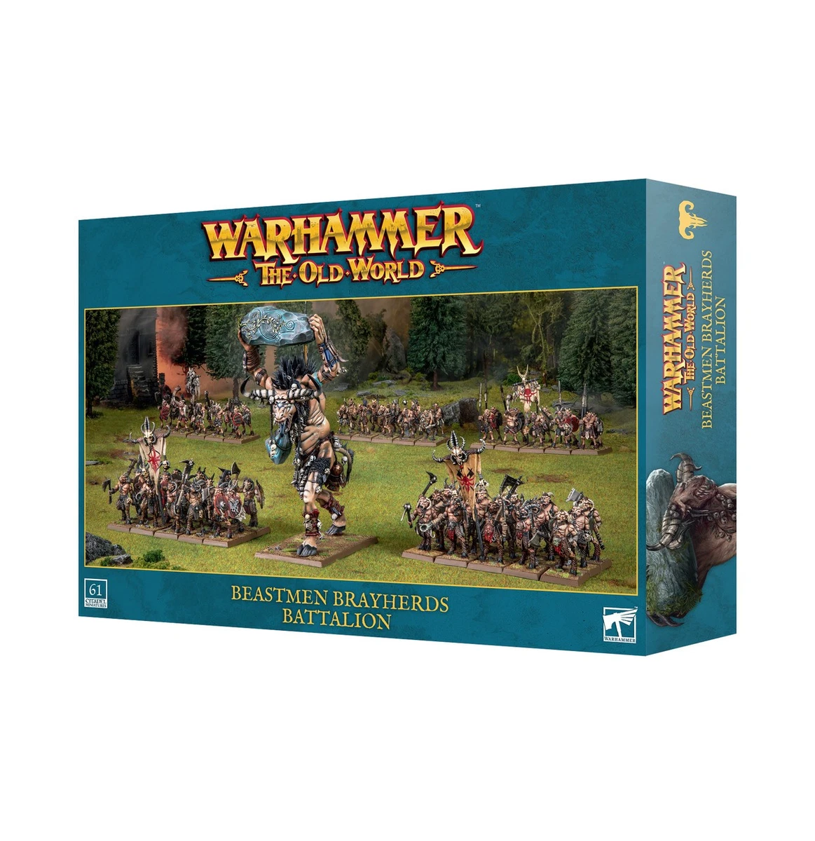 Warhammer Old World, Bete, Beast, Beastmen, oop, metal, hero, lord, champion