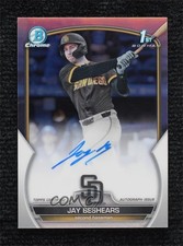 2023 Bowman Draft Chrome Prospect Refractor /499 Jay Beshears #CDA-JBE Auto 0o3x