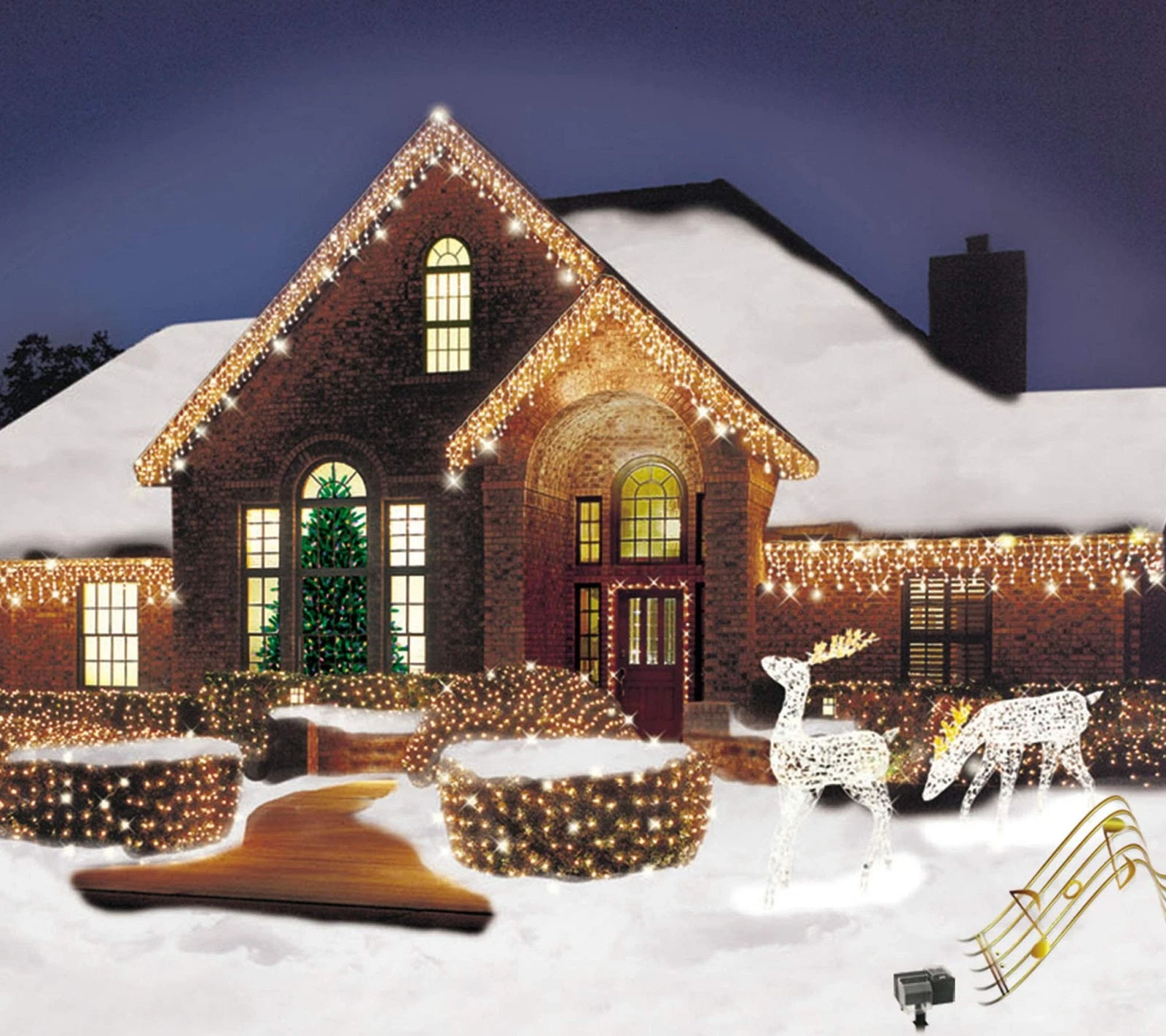 Mr. Christmas Outdoor Christmas Lights Power Strip Stake - Thumbnail 5
