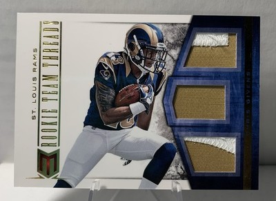 Panini 2012 Momentum Rookie Team Threads Chris Givens Prime Patch /25 Rams