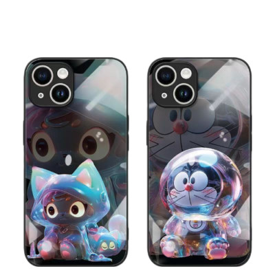 Dingdang Cat Apple 15 Phone Case iPhone 14 Liquid Glass Advanced Anti Drop Carto