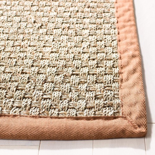 Natural Fiber Seagrass Runner Rug - 2'6" x 18' in Stylish Basketweave Design - 第 6/8 張圖片