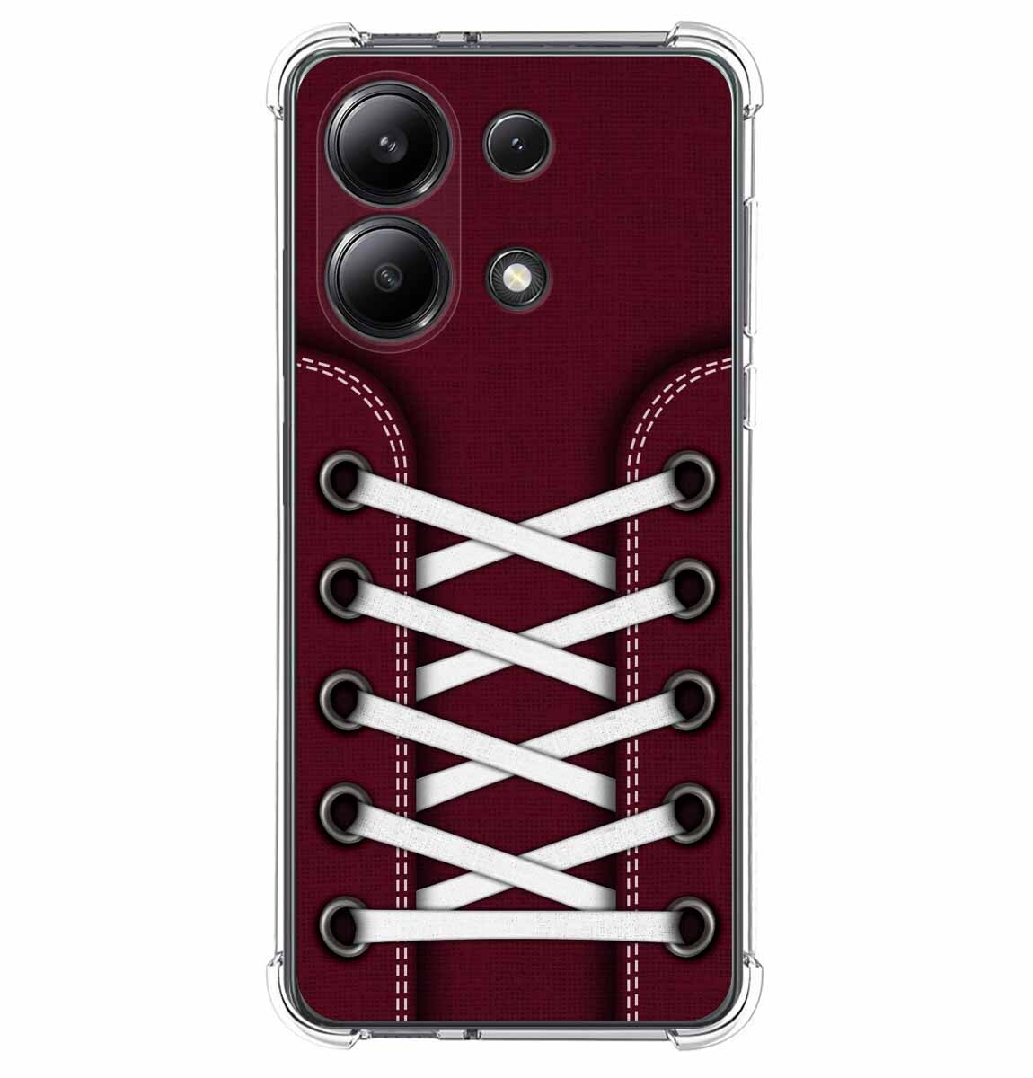 Cover Silicone Anti Colpi per Xiaomi Redmi Note 13 4G Disegno Sneakers 17 Dib