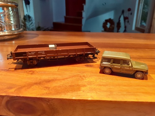 Märklin H0 4434 Niederbordwagen ÖBB mit Wiking Mercedes Neu in OVP | Zustand: Neu