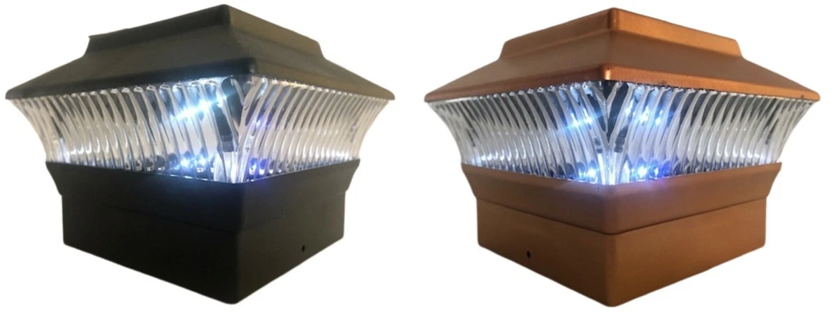 Solar post cap lights 4x4 copper deals