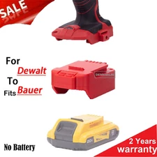 1× Adapter For Dewalt 18V 20V Li-Ion Battery To Fits Bauer 20V Power Tools US