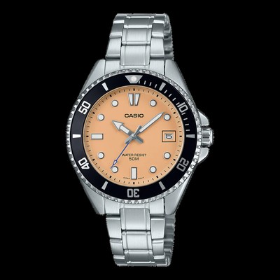 CASIO MDV-10D-4A2 Standard Analog Stainless Steel Dial Quartz Watch