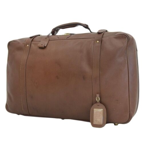 Gucci 70's Travel Garment Bag Trunk Business Leather 42x71x21cm pre-owned - Picture 2 of 10