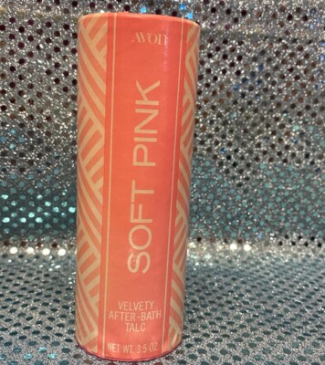 AVON Soft Pink Velvety After Bath Talc 3.5 oz ~ NEW / RARE / NOS