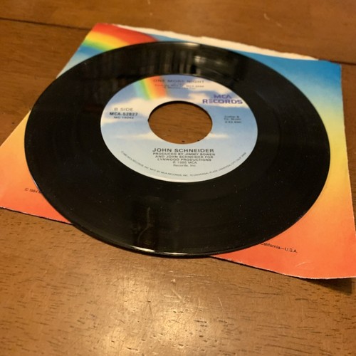 JOHN SCHNEIDER Youre The Last / One More Night MCA 52827 45 VINYL 7" RECORD - Picture 11 of 12