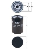Mahle OC 120 ÖLfilter FüR Daihatsu Toyota VW