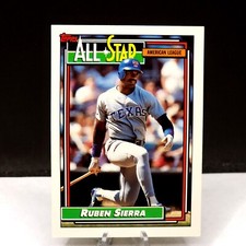 1992 Topps - All-Star Ruben Sierra #403 Texas Rangers MLB Baseball Card