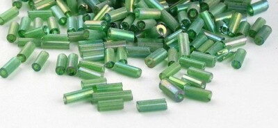 20 g Toho 3 mm Japanische Glas KUGEL Röhre Perlen GRÜN b4