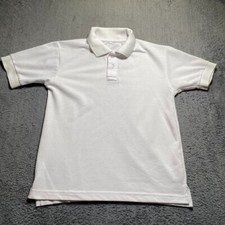 Polo Shirt Mens XS white Short Sleeve