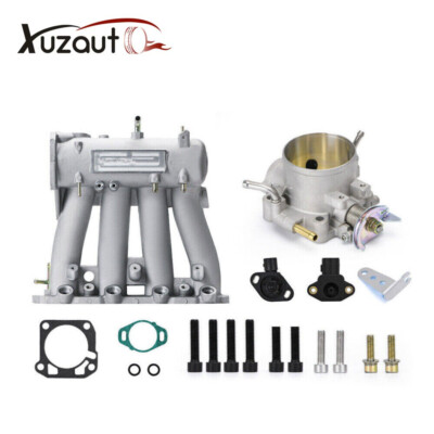 #ad 70mm Throttle Body Intake Manifold For Honda D Series D16Z6 D15A2 D15Z1 D16A6 $135.99