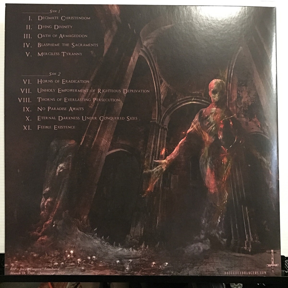 Incantation - Decimate Christendom LP 2017 Hells Headbangers HELLS